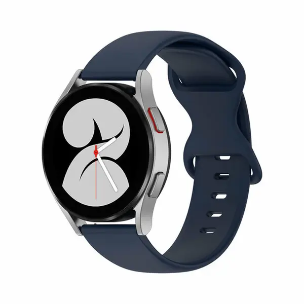 By Qubix - Smartwatch Bandje 20mm - Geschikt Voor Garmin Forerunner 55 - 165 - 245 - 570 (42mm) - 645 - Solid Color Sportband - Donkerblauw - Geschikt thumbnail