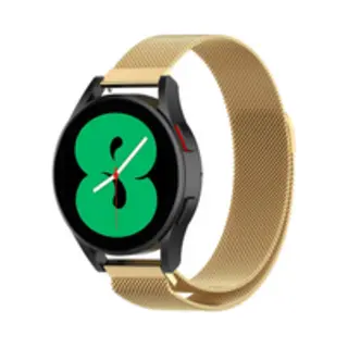 By Qubix - Smartwatch Bandje 22mm - Geschikt Voor Garmin Vivoactive 4 - 4L - Milanese Bandje - Goud - Geschikt Voor Garmin Bandje