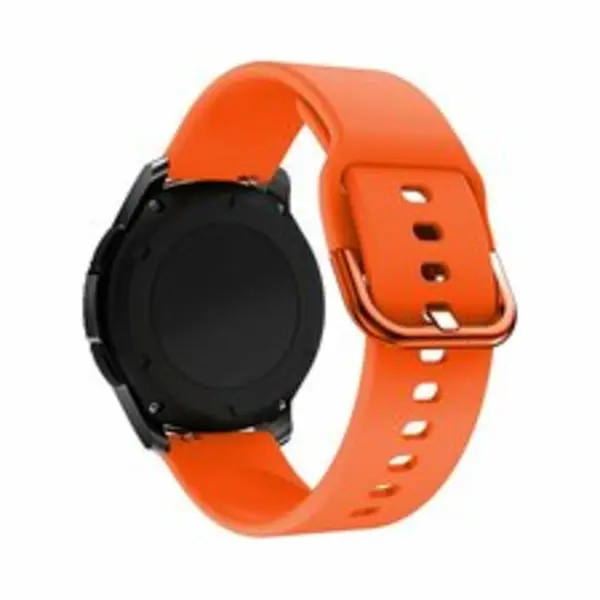 By Qubix - Smartwatch Bandje 22mm - Geschikt Voor Garmin Vivoactive 4 - 4L - Siliconen Sportband - Oranje - Geschikt Voor Garmin Bandje thumbnail