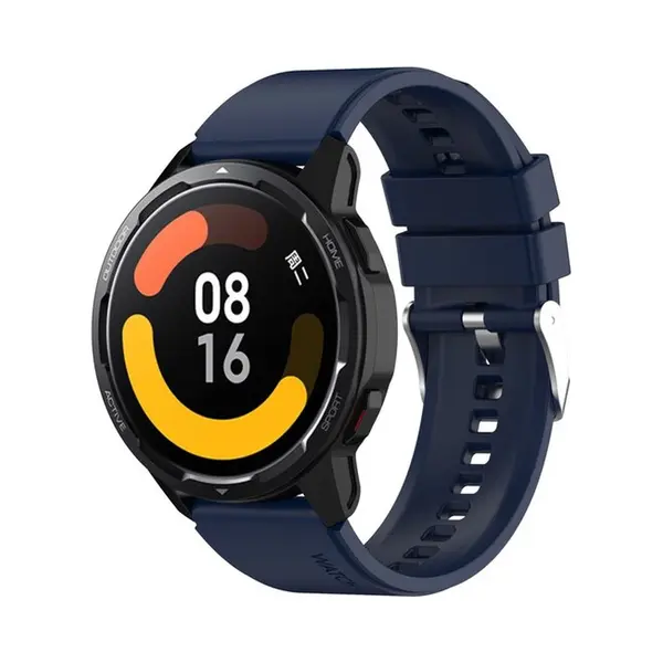 By Qubix - Smartwatch Bandje 22mm - Geschikt Voor Garmin Vivoactive 4 - 4L - Siliconen Sportband - Donkerblauw - Geschikt Voor Garmin Bandje thumbnail