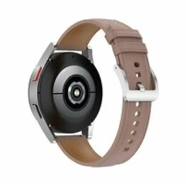 By Qubix - Smartwatch Bandje 22mm - Geschikt Voor Garmin Forerunner 970 - 570 (47mm) - 255 - Luxe Leren Bandje - Oudroze - Leather - Geschikt Voor thumbnail