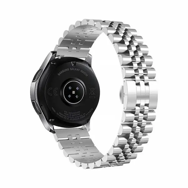 By Qubix - Smartwatch Bandje 22mm - Geschikt Voor Garmin Forerunner 970 - 570 (47mm) - 255 - Stalen Band - Zilver - Geschikt Voor Garmin Bandje thumbnail