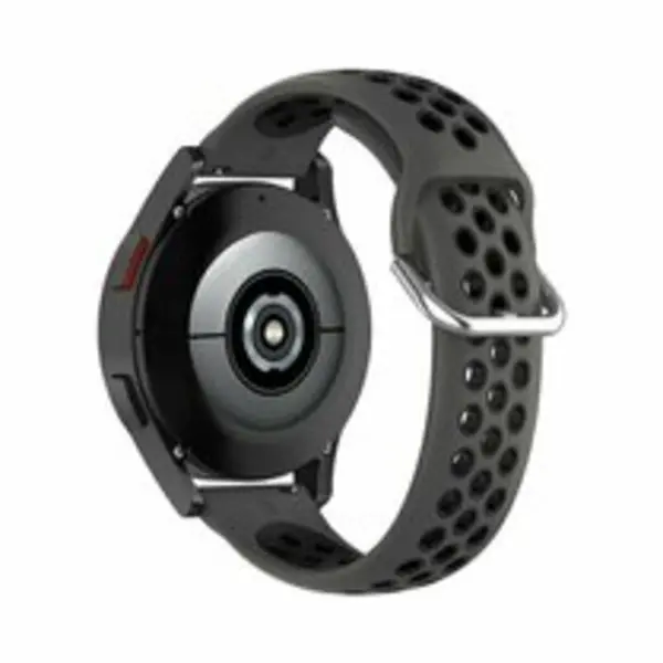 By Qubix - Smartwatch Bandje 22mm - Geschikt Voor Garmin Venu 2 / Garmin Venu 3 - Siliconen Sportbandje Met Gesp - Zwart - Geschikt Voor Garmin Bandje thumbnail