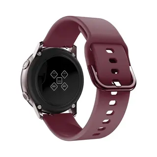 By Qubix - Smartwatch Bandje 22mm - Geschikt Voor Garmin Venu 2 / Garmin Venu 3 - Siliconen Sportband - Bordeaux - Geschikt Voor Garmin Bandje