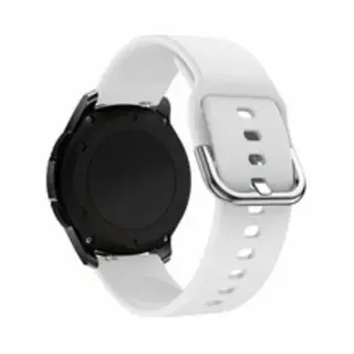 By Qubix - Smartwatch Bandje 22mm - Geschikt Voor Garmin Venu 2 / Garmin Venu 3 - Siliconen Sportband - Wit - Geschikt Voor Garmin Bandje