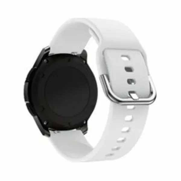 By Qubix - Smartwatch Bandje 22mm - Geschikt Voor Garmin Venu 2 / Garmin Venu 3 - Siliconen Sportband - Wit - Geschikt Voor Garmin Bandje thumbnail