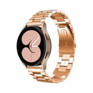 By Qubix - Smartwatch Bandje 18mm - Geschikt Voor Garmin Venu 3s - Vivoactive 4s - Venu 2s - Vivomove 3s - Forerunner 255s - Stalen Schakelband -