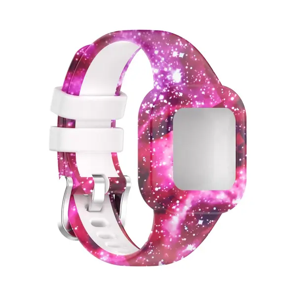 By Qubix Siliconen Bandje Met Print - Sterrenhemel - Geschikt Voor Garmin Vivofit Junior 3 - Geschikt Voor Garmin Bandje thumbnail