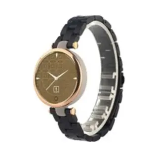By Qubix Stalen Schakelband - Zwart - Geschikt Voor Garmin Lily