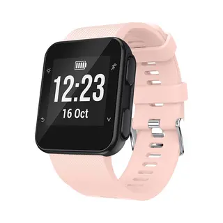 By Qubix Siliconen Bandje - Roze - Geschikt Voor Garmin Forerunner 35 - 30 - Geschikt Voor Garmin Bandje