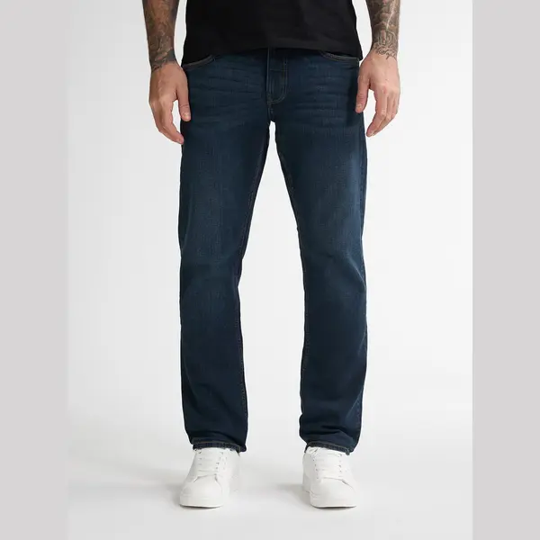 Petrol Industries Heren Jeans Straight Fit Starling - Spijkerbroek - Stretch Denim - Herenbroeken - Blauw - Maat W32L36 thumbnail