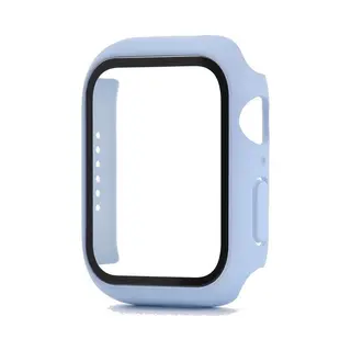 Jvs Products Hoesje Geschikt Voor Apple Watch 40MM - Hardcase - Screenprotector - Kunststof - Paars/Blauw