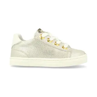 Develab 44708 Sneakers Meisjes - Leren Sneaker - Zilver - Maat 25