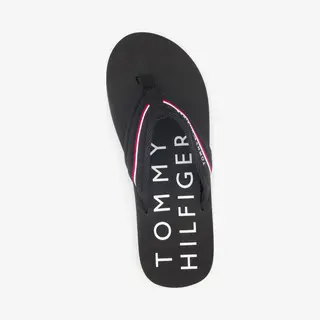 Tommy Hilfiger Herren Flip Flops Web Beach Sandal Elegant, Schwarz (Black), 40