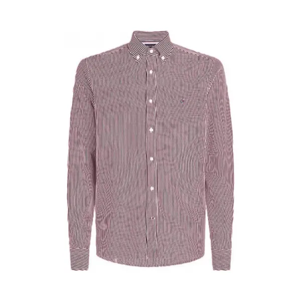 Tommy Hilfiger Tommy Knit Stripe Shirt - Rouge thumbnail