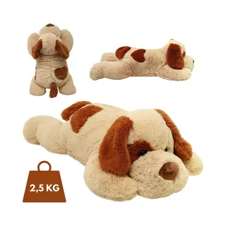 Big Baloo Verzwaringsknuffel Hond 70cm Knuffels - Verzwaarde Anxiety Knuffel Hond - Zware Weighted Stuffed Animal - Kawaii Plushie Sensorisch