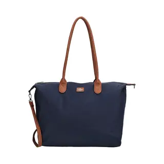 Charm London Buckingham Schoudertas 15, 6 Inch - Shopper - Laptoptas - Werktas - A4 - Praktisch - Dames Tas - Blauw