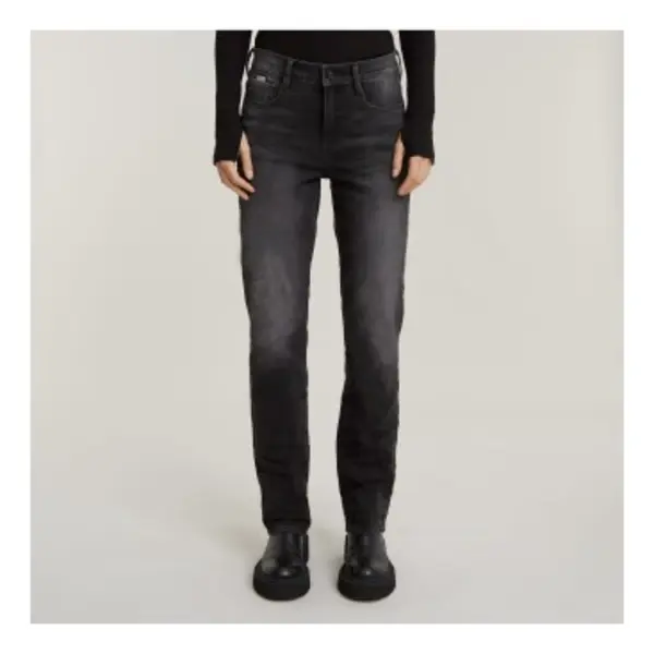 G-Star For Woman. D23951-D632-G108 Strace Straight Jeans Black (29/32), Casual, Cotton, Denim thumbnail