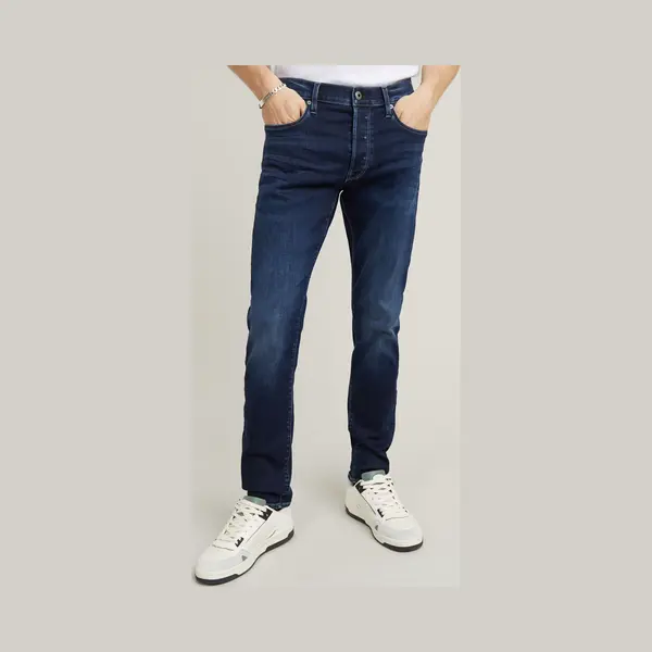 G-Star For Man. D25742-8968-89 Jeans 3301 Slim Blue (33/30), Casual, Denim, Sustainable, Recycled Cotton thumbnail