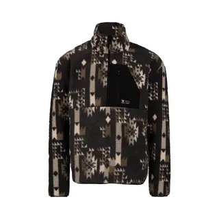Brunotti Kelstyn-Print Heren Fleece | Siberia Black