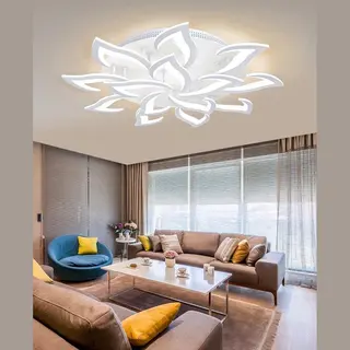 Lichtendirect- Led Plafondlamp- Wit-Plafonniere- Modern- Afstandsbediening- Binnenverlichting-Woonkamer Lamp-Dimbaar 3 Staps- Hal Slaapkamer