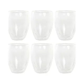 Item International Items Koffieglazen Dubbelwandig - Set 6x - Latte Macchiato Glazen - 350 Ml