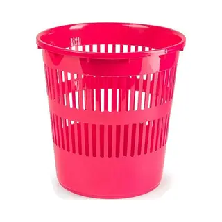 Plasticforte Afvalemmer - 10 Liter - 28 Cm - Kunststof - Roze - Prullenmand