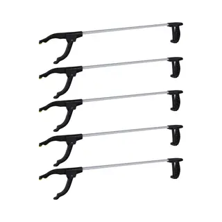 Fx Tools Afvalgrijper/grijptang - 10x - Grijs - 76 Cm - Aluminium/kunststof - Grip Kaak