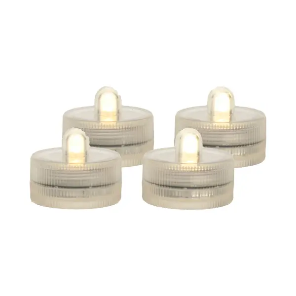 Ideas 4 Seasons Ideas4seasons Led Waxinelichtjes/theelichtjes Voor Onder Water - Set Van 4x - Warm Wit - Zinkend thumbnail