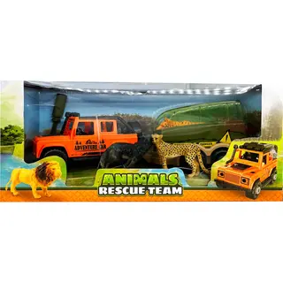 ruby toys Animal Life 4x4 Safari Auto Met Aanhanger En Dieren - Vanaf 3 Jaar