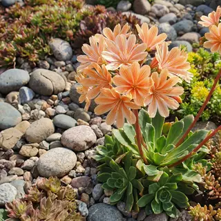 Bloomique - Set Van 6 - Lewisia Cotyledon Elise - Bitterkruid - Rijkbloeiend - Winterhard - Vaste Plant - 10-20 Cm Hoog - Pot 9 Cm
