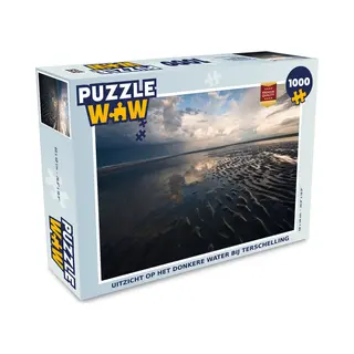 PuzzleWow Puzzel Uitzicht Op Het Donkere Water Bij Terschelling - Legpuzzel - Puzzel 1000 Stukjes Volwassenen