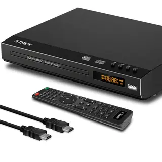 Strex Dvd Speler Met Hdmi - Full Hd 1080P - Afstandsbediening - Usb - Hdmi/Rca - Regio Vrij - Zwart