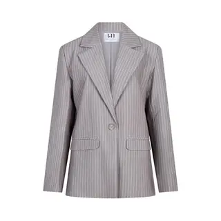 Lofty Manner Blazer Liset Pk44 553 Grey White Dames Maat - L