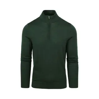 Suitable Merino Half Zip Pullover Dunkelgrün - Größe Xxl