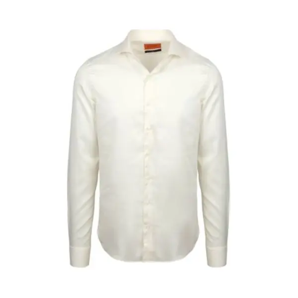 Suitable Overhemd Extra Lange Mouwen Twill Ecru - Maat 40 - Heren - Overhemden Formeel thumbnail