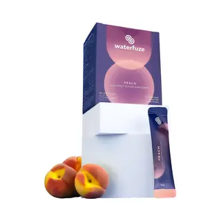 Waterfuze Elektrolyten Electrolytes Poeder - Perzik - 30 Zakjes – Sportdrank Mix – Magnesium, Calcium, Kalium, Natrium