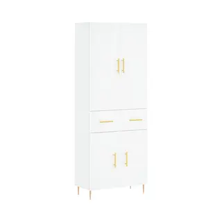 Highboard Weiß 69, 5x34x180 Cm Holzwerkstoff Vidaxl