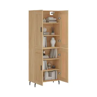 VidaXL Highboard Sonoma-Eiche 69, 5x34x180 Cm Holzwerkstoff