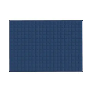 VidaXL Verzwaringsdeken 135x200 Cm 6 Kg Stof Blauw