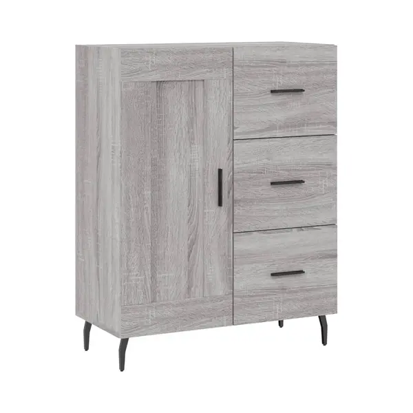 Sideboard Grau Sonoma 69, 5x34x90 Cm Holzwerkstoff Vidaxl thumbnail