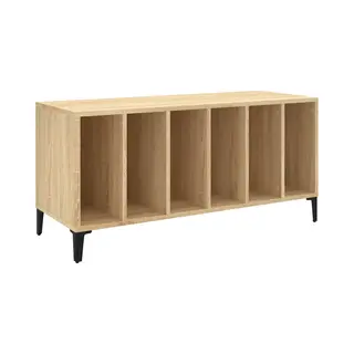 Plattenschrank Sonoma-eiche 100x38x48 Cm Holzwerkstoff - Vidaxl