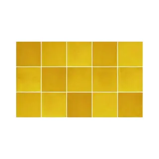 Ulticool – Sticker Wasserdicht Aufkleber Fliesen - Gelb Sonne Natur - 15x15 Cm - 15 Stück Selbstklebende Fliesenaufkleber Aus Folie - Aufkantung