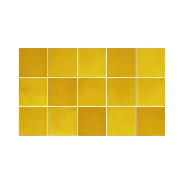 Ulticool – Sticker Wasserdicht Aufkleber Fliesen - Gelb Sonne Natur - 15x15 Cm - 15 Stück Selbstklebende Fliesenaufkleber Aus Folie - Aufkantung thumbnail
