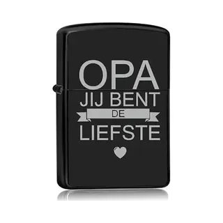 Mc Living Aansteker Zwart - Opa Jij Bent De Liefste