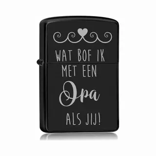 Mc Living Aansteker Zwart - Wat Bof Ik Met Een Opa Als Jij