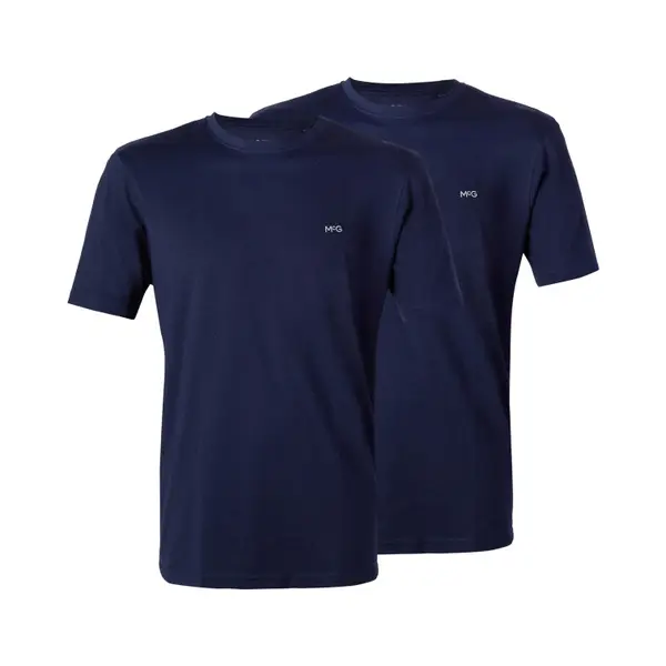 McGregor - Premium Heren T-shirt - Marineblauw - 2-pack - Ronde Hals - L thumbnail