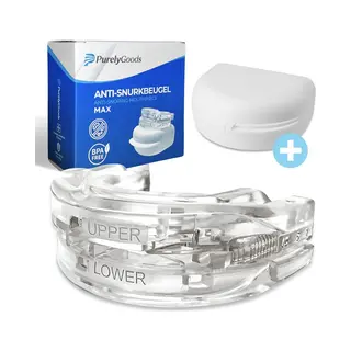 Purely Goods PurelyGoods® Snurkbeugel Max - Anti Snurk Beugel - Verstelbaar - Doorzichtig