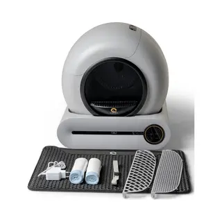 Culina Nova 2 Zelfreinigende Kattenbak - Elektrische Kattenbak - Automatische Kattenbak - Grey/Black Edition - Gratis Extra Accessoires