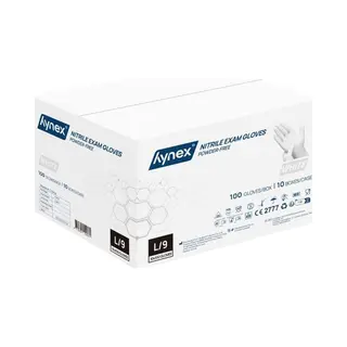 Hynex Latex Wegwerphandschoenen Gepoederd Maat L Wit Omdoos 1000stuks 5, 0gram 10x100/box